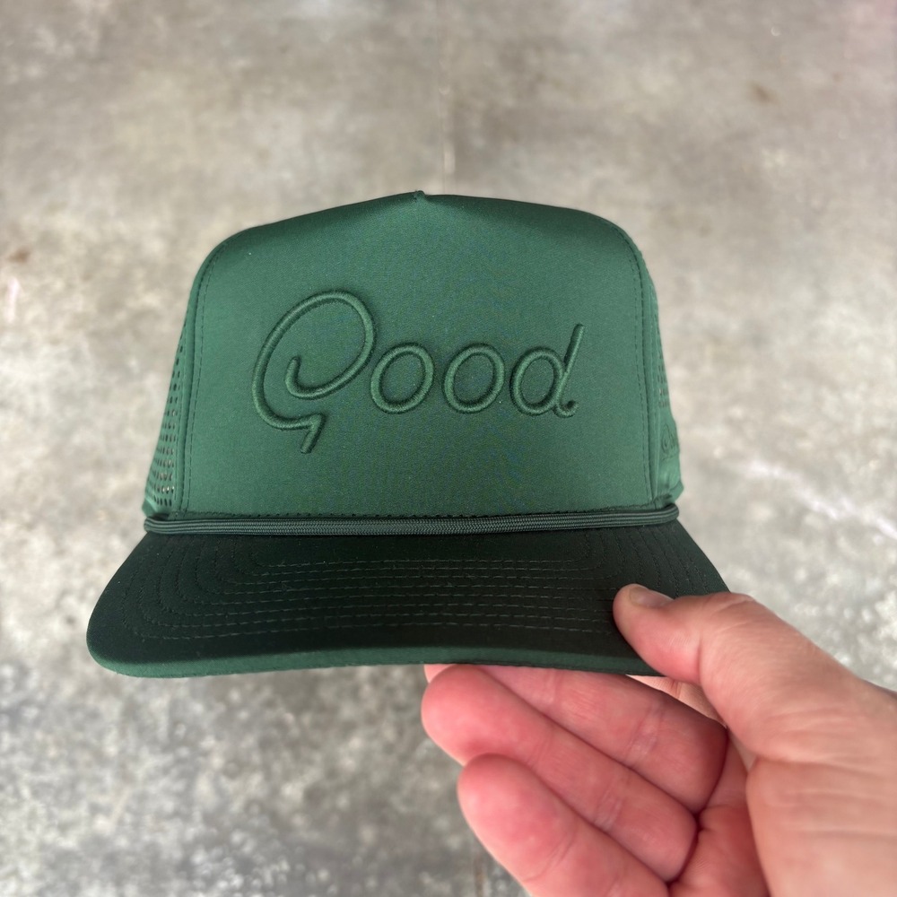 Good Good Golf Blades Rope Hat Green Adult One Size Adjustable Snapback 5 Panel